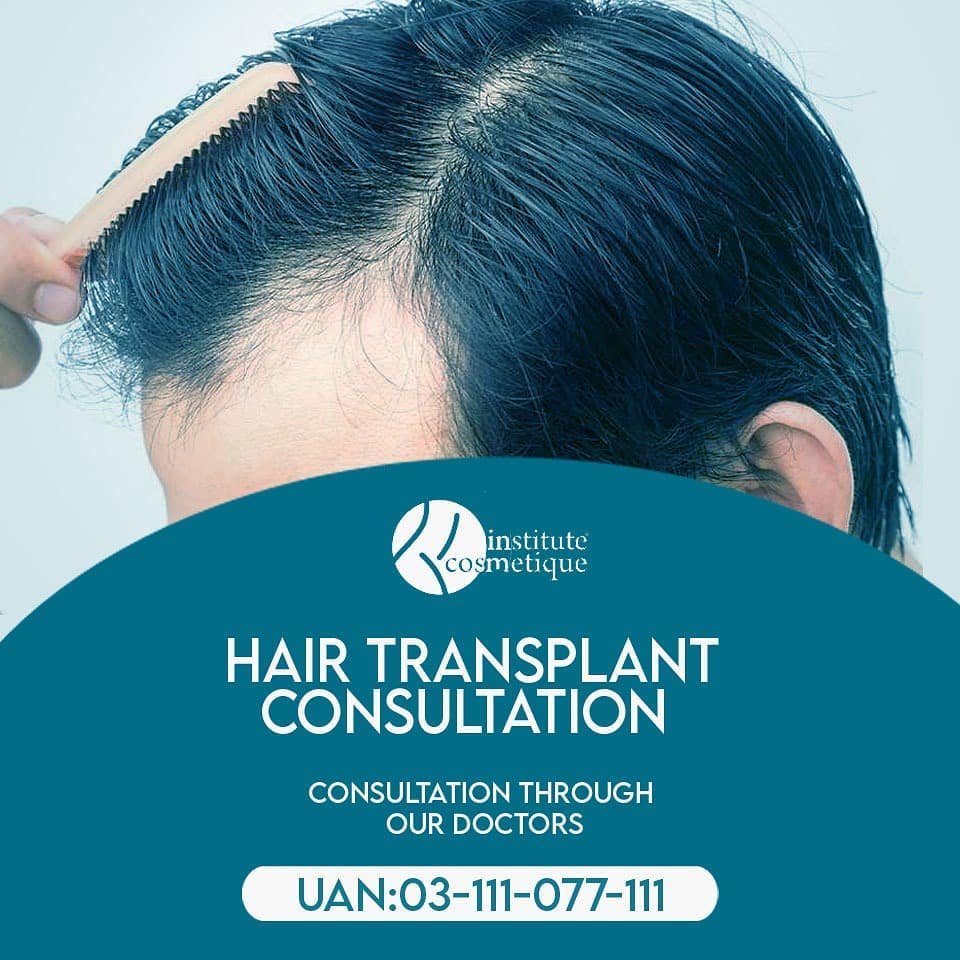 A man combing his hair, showcasing hair density restoration after a consultation at Cosmetique. Offering the best hair transplant in Pakistan.